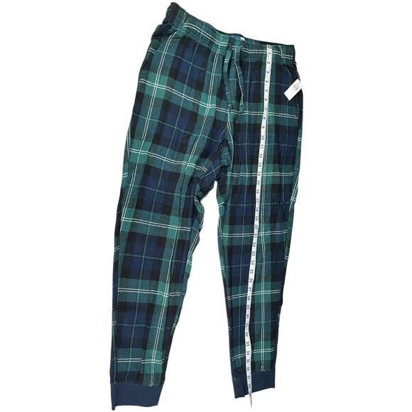 Old Navy Plaid Pajama Set NWT Pants & Thermal Long Sleeve Top Used Size Medium - Picture 5 of 10